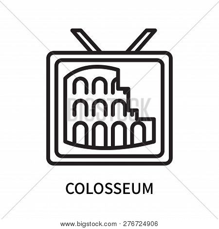Colosseum Icon Isolated On White Background. Colosseum Icon Simple Sign. Colosseum Icon Trendy And M