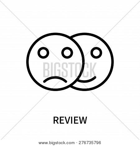 Review Icon Isolated On White Background. Review Icon Simple Sign. Review Icon Trendy And Modern Sym