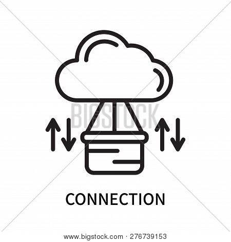 Connection Icon Isolated On White Background. Connection Icon Simple Sign. Connection Icon Trendy An