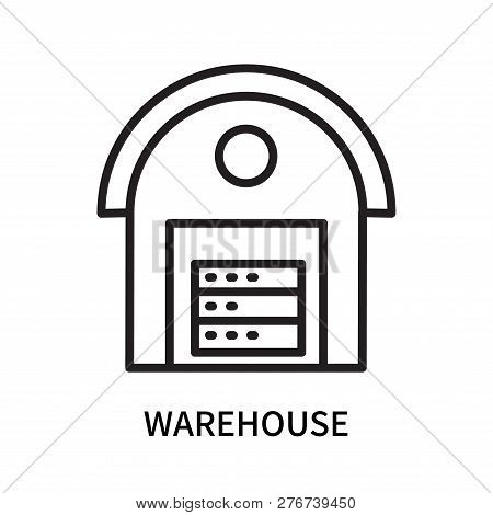 Warehouse Icon Isolated On White Background. Warehouse Icon Simple Sign. Warehouse Icon Trendy And M