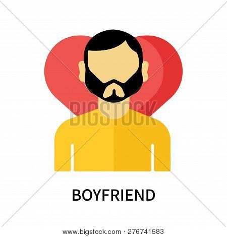 Boyfriend Icon Isolated On White Background. Boyfriend Icon Simple Sign. Boyfriend Icon Trendy And M