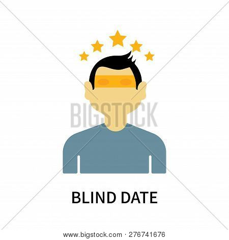 Blind Date Icon Isolated On White Background. Blind Date Icon Simple Sign. Blind Date Icon Trendy An