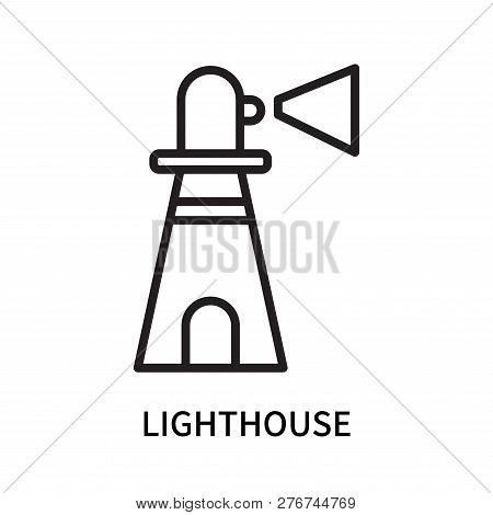 Lighthouse Icon Isolated On White Background. Lighthouse Icon Simple Sign. Lighthouse Icon Trendy An