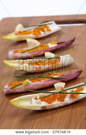 Červený kaviár Canape
