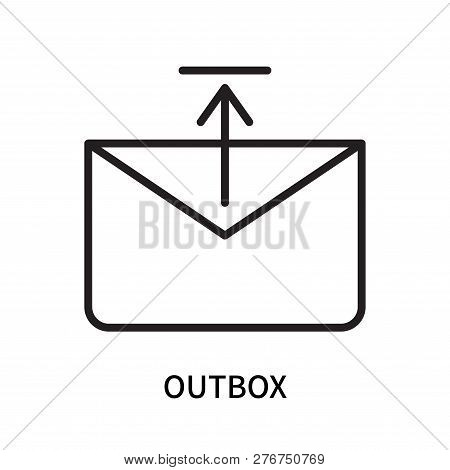 Outbox Icon Isolated On White Background. Outbox Icon Simple Sign. Outbox Icon Trendy And Modern Sym