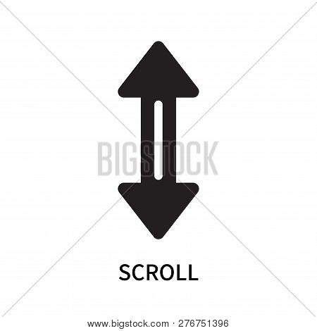 Scroll Icon Isolated On White Background. Scroll Icon Simple Sign. Scroll Icon Trendy And Modern Sym
