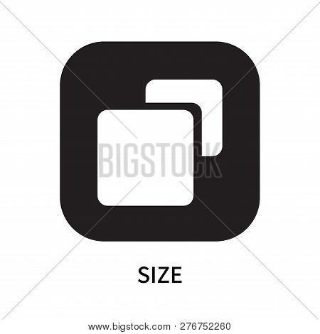 Size Icon Isolated On White Background. Size Icon Simple Sign. Size Icon Trendy And Modern Symbol Fo