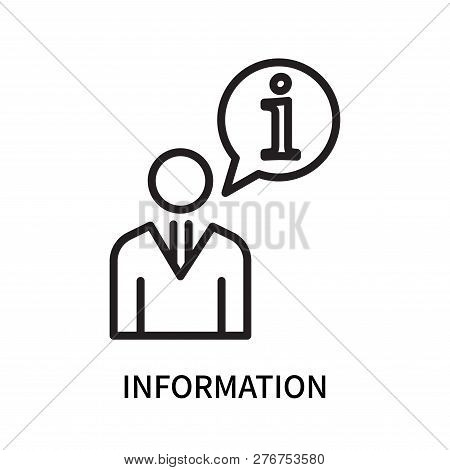 Information Icon Isolated On White Background. Information Icon Simple Sign. Information Icon Trendy
