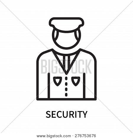 Security Icon Isolated On White Background. Security Icon Simple Sign. Security Icon Trendy And Mode