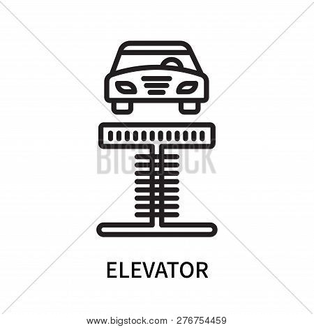 Elevator Icon Isolated On White Background. Elevator Icon Simple Sign. Elevator Icon Trendy And Mode