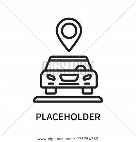 Placeholder Icon Isolated On White Background. Placeholder Icon Simple Sign. Placeholder Icon Trendy