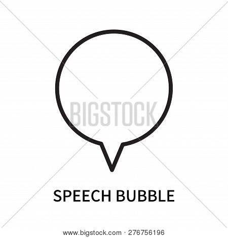 Speech Bubble Icon Isolated On White Background. Speech Bubble Icon Simple Sign. Speech Bubble Icon 