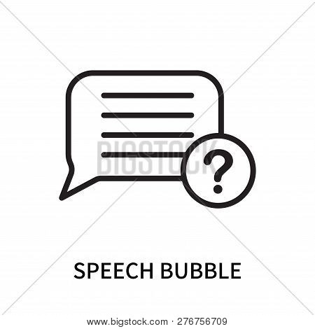 Speech Bubble Icon Isolated On White Background. Speech Bubble Icon Simple Sign. Speech Bubble Icon 