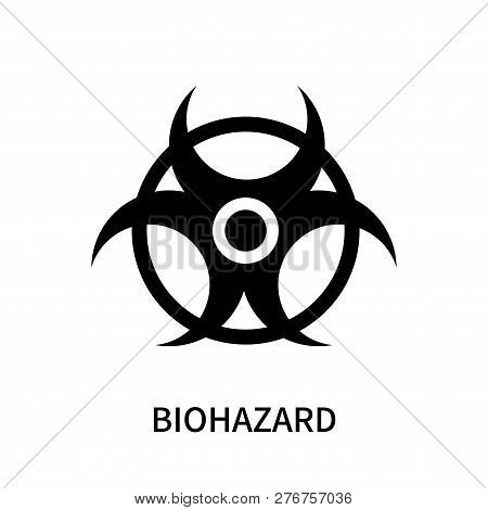 Biohazard Icon Isolated On White Background. Biohazard Icon Simple Sign. Biohazard Icon Trendy And M
