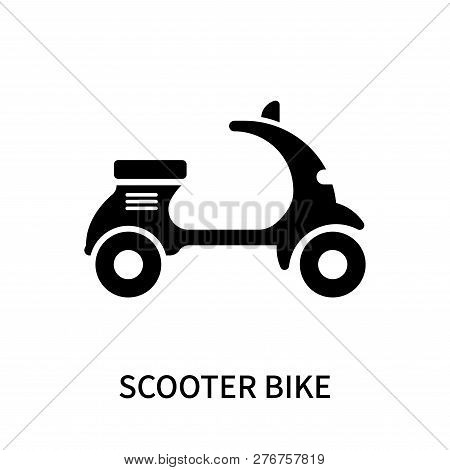 Scooter Bike Icon Isolated On White Background. Scooter Bike Icon Simple Sign. Scooter Bike Icon Tre