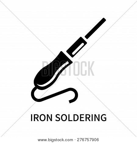 Iron Soldering Icon Isolated On White Background. Iron Soldering Icon Simple Sign. Iron Soldering Ic