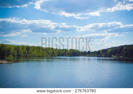 Summer Day At A Forest Lake