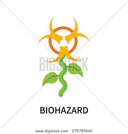 Biohazard Icon Isolated On White Background. Biohazard Icon Simple Sign. Biohazard Icon Trendy And M