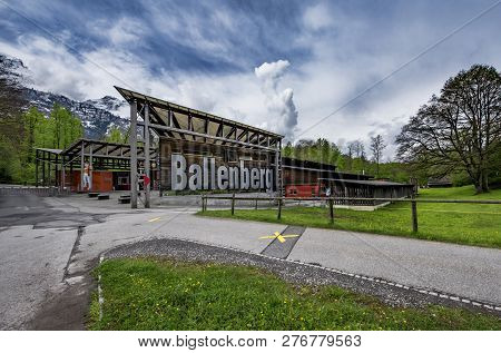 Hofstetten Bei Brienz, Switzerland -  April 2017: Entrance To The Ballenberg Open Air Museum