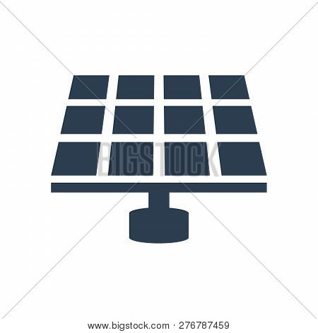 Solar Energy Panel. Icon Vector Isolated Background
