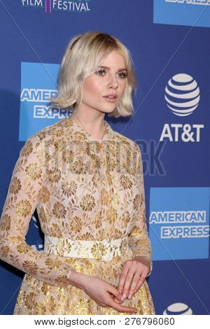 PALM SPRINGS - JAN 17:  Lucy Boynton at the 30th Palm Springs International Film Festival Awards Gala at the Palm Springs Convention Center on January 17, 2019 in Palm Springs, CA