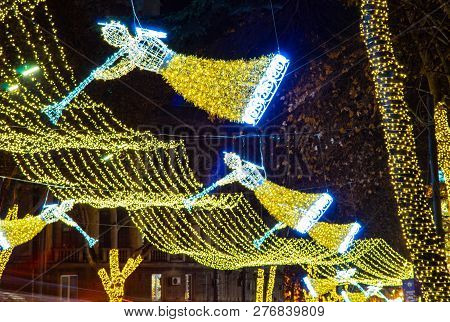 Christmas Illumination In Tbilisi, Georgia