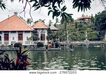 View Of Taman Ujung Water Palace On Bali Island, Indonesia.