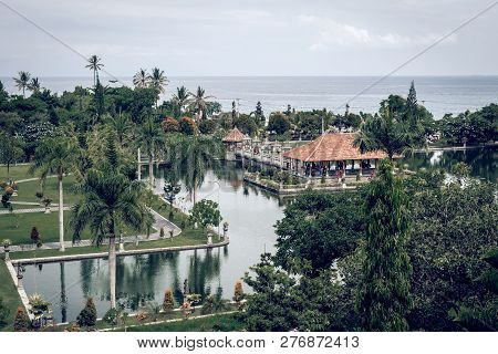 View Of Taman Ujung Water Palace On Bali Island, Indonesia.