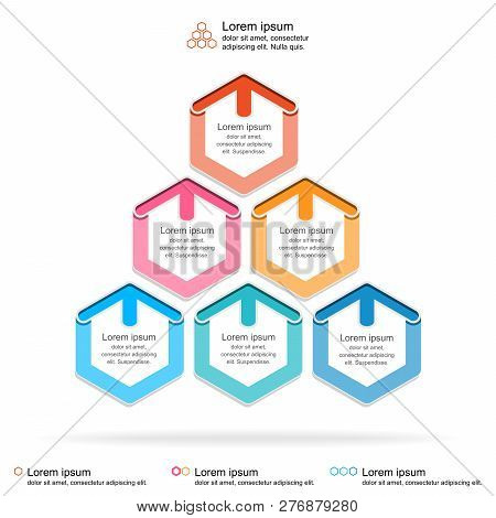 Abstract Infographics Template, Layered Pyramid Chart Diagram,business Concept Infographic,vector Il