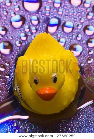 Gummiagtig duck