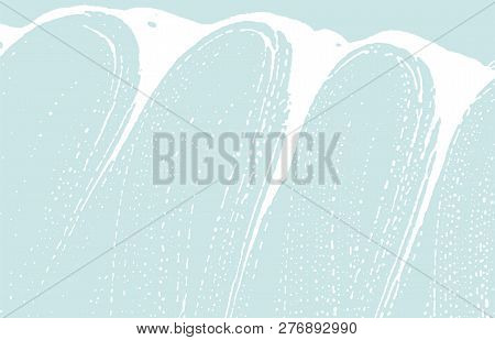 Grunge Texture. Distress Blue Rough Trace. Cool Background. Noise Dirty Grunge Texture. Beauteous Ar