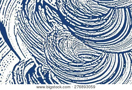 Grunge Texture. Distress Indigo Rough Trace. Delightful Background. Noise Dirty Grunge Texture. Resp