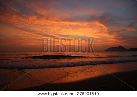 Twiglight Just After The Sunset At The Beach On Corfu So Beautiful And Peaceful