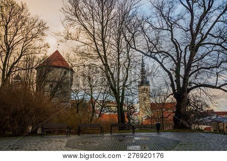 Tallinn, Estonia: St. Nicholas Church, Niguliste Kirik. Kiek In De Kok Museum And Bastion Tunnels In