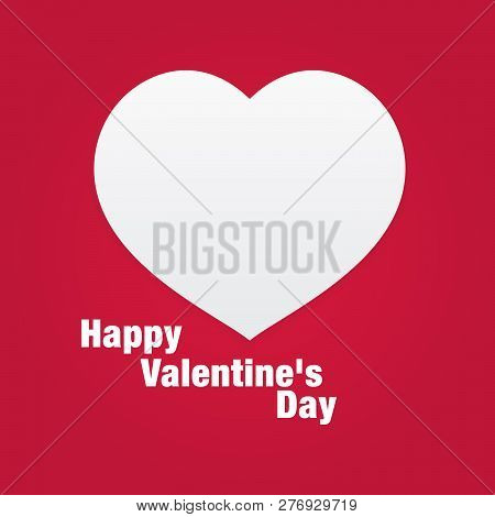 Vector Illustration Of Valentines Day Card With Lettering - I Love You