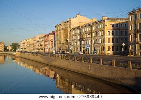 Saint Petersburg, Russia - May 26, 2018: May Morning On Griboyedov Canal Embankment