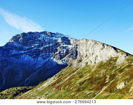 The Gemsfairenstock - Mountain Of The Glarus Alps, Located On The Border Between The Swiss Cantons O