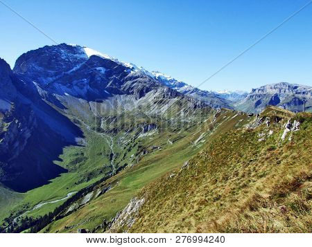 The Gemsfairenstock - Mountain Of The Glarus Alps, Located On The Border Between The Swiss Cantons O