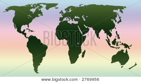 Kaart van de wereld