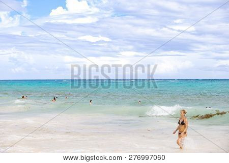 Punta Cana, Dominican Republic - December 07, 2018 - Arena Gorda Tourist Beach