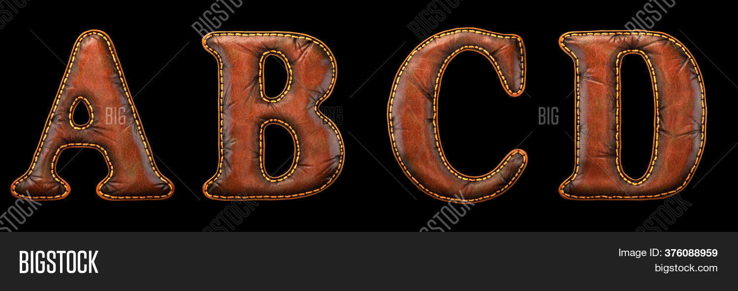 Set Leather Letters , Image &amp; Photo (Free Trial) | Bigstock