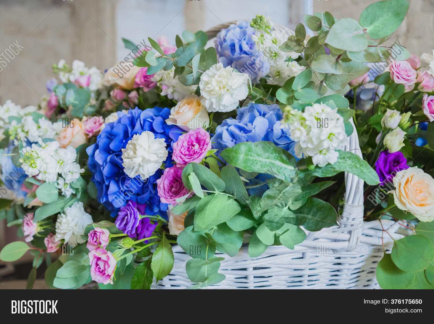 Large Floral Basket Image & Photo (Free Trial) | Bigstock