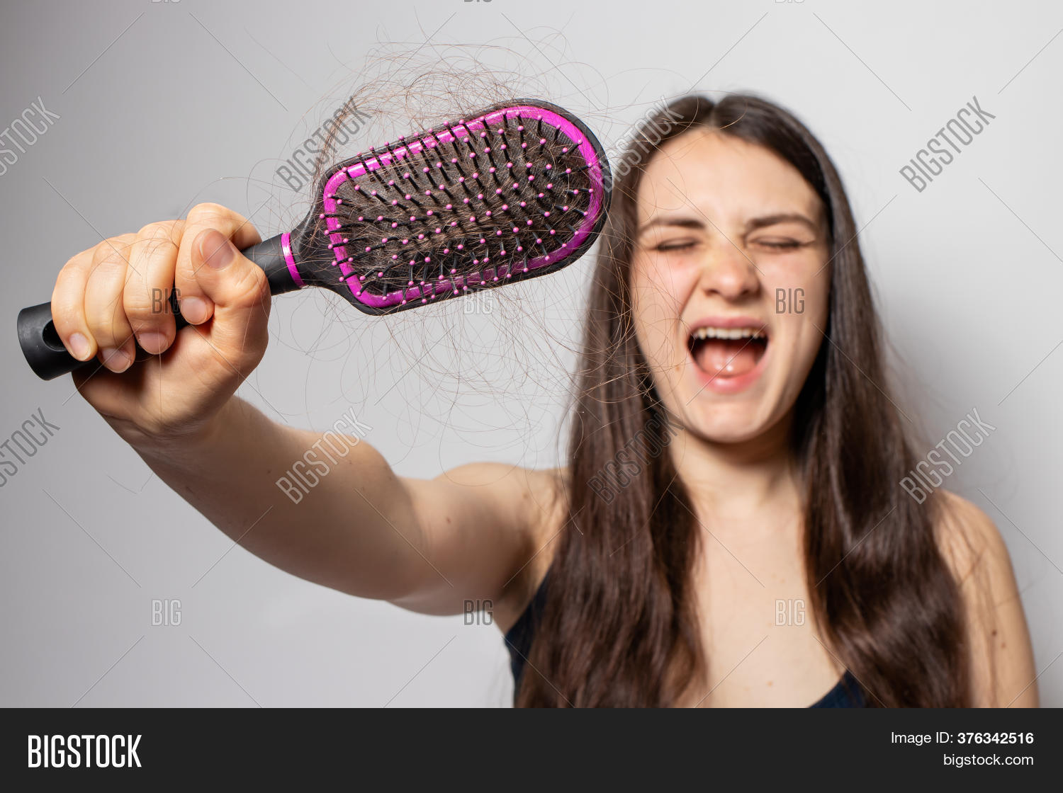 Girl Holds Comb Hair Image & Photo (Free Trial) Bigstock