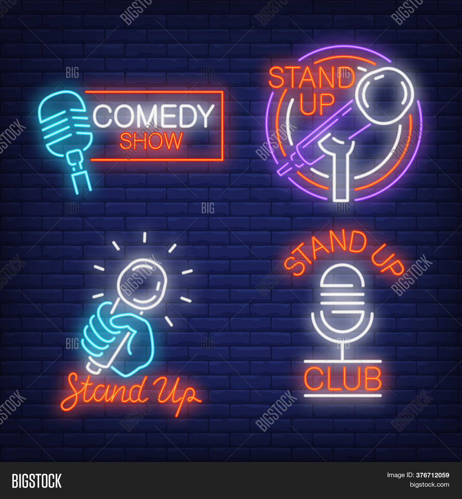 Stand Show Neon Signs Image & Photo (Free Trial) Bigstock