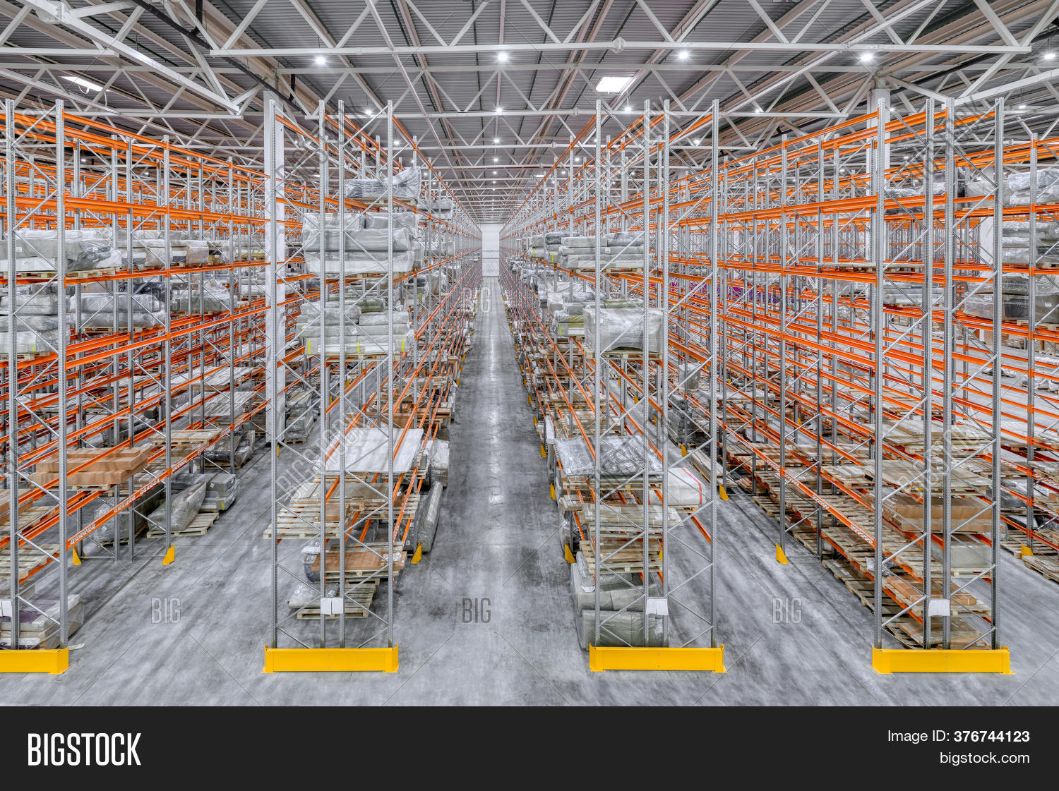 Large Warehouse. Tall Image \u0026 Photo 