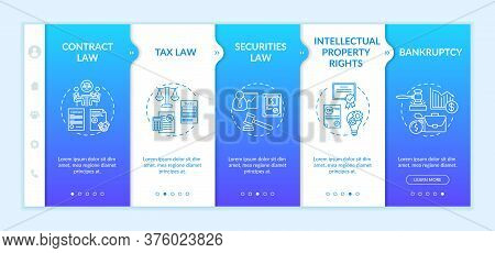 Attorney Core Competencies Onboarding Vector Template. Intellectual Property Rights. Lawyer. Respons