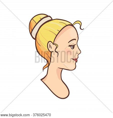 Cute Blonde Beautiful Young Woman Profile Avatar