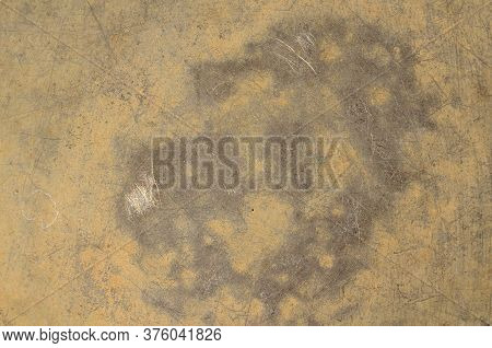 Background Brown Wall Texture, Abstract Grunge Ruined Scratched
