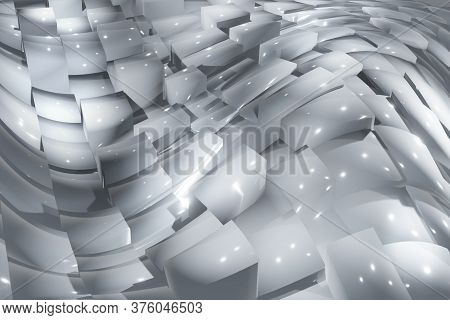 Illustration Background 3D Web Backdrop Modern Pattern Colorful Geometry 4 Glossy Texture Glossy Abs