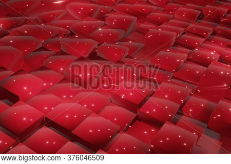 Illustration Background 3D Web Backdrop Modern Pattern Colorful Geometry 4 Glossy Texture Glossy Abs